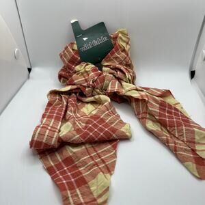Wild Fable Women's Orange and Yellow Plaid Jumbo Scarf Twister - NWT